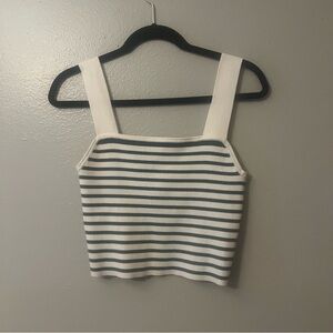 Madewell Striped Crop Top